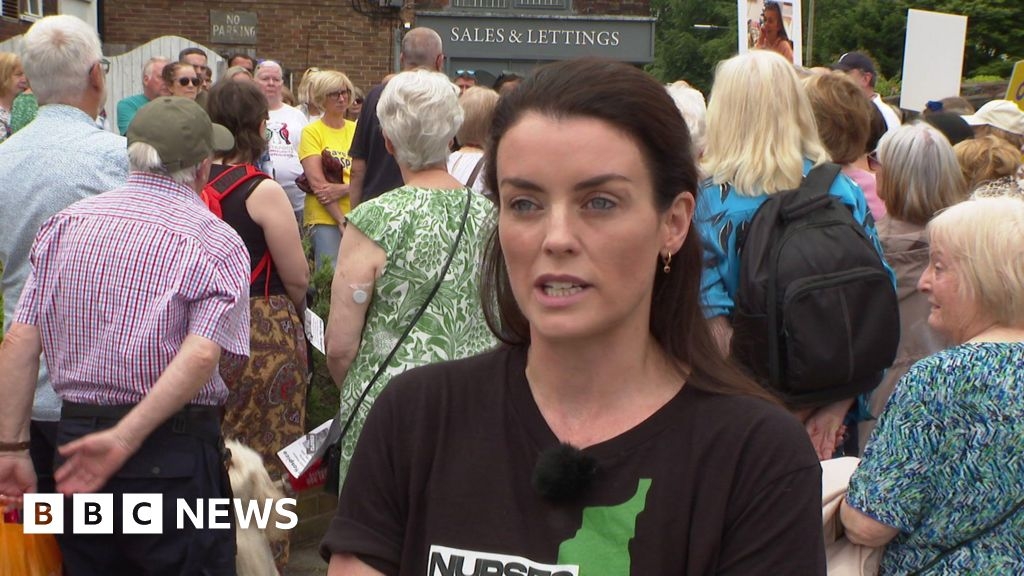 Protesters gather to demand hospice reopens and question funding