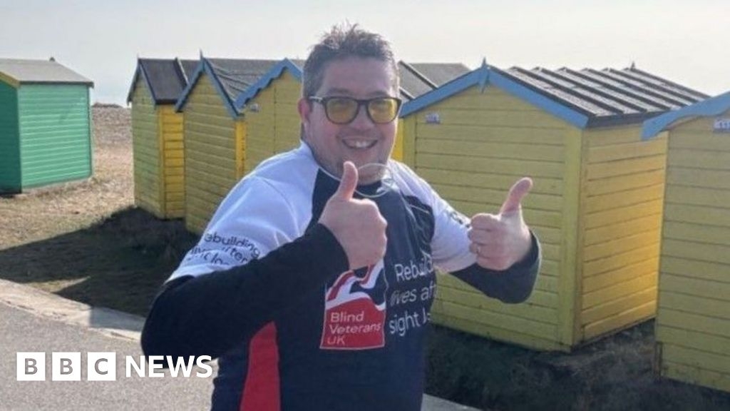 Somerset man runs 10k for Blind Veterans UK after losing sight