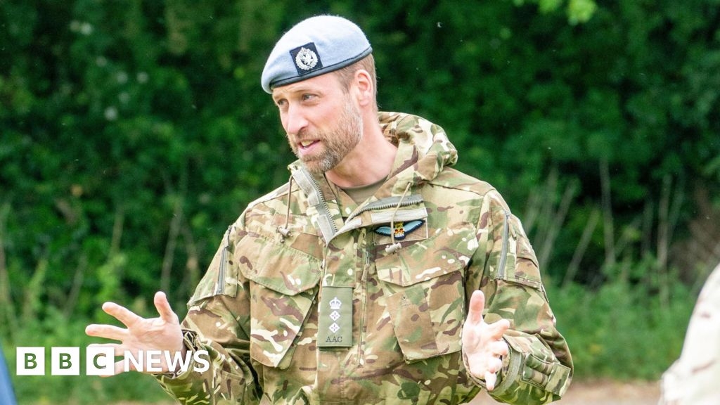 Prince William visits Wattisham airfield to speak with soldiers