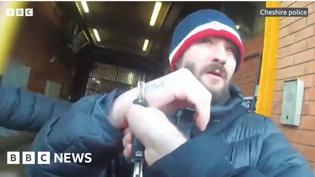 Moment drug dealer re-arrested leaving HMP Kirkham near Preston