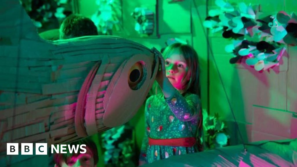 Family art event in Bingley mill for Bradford 2025