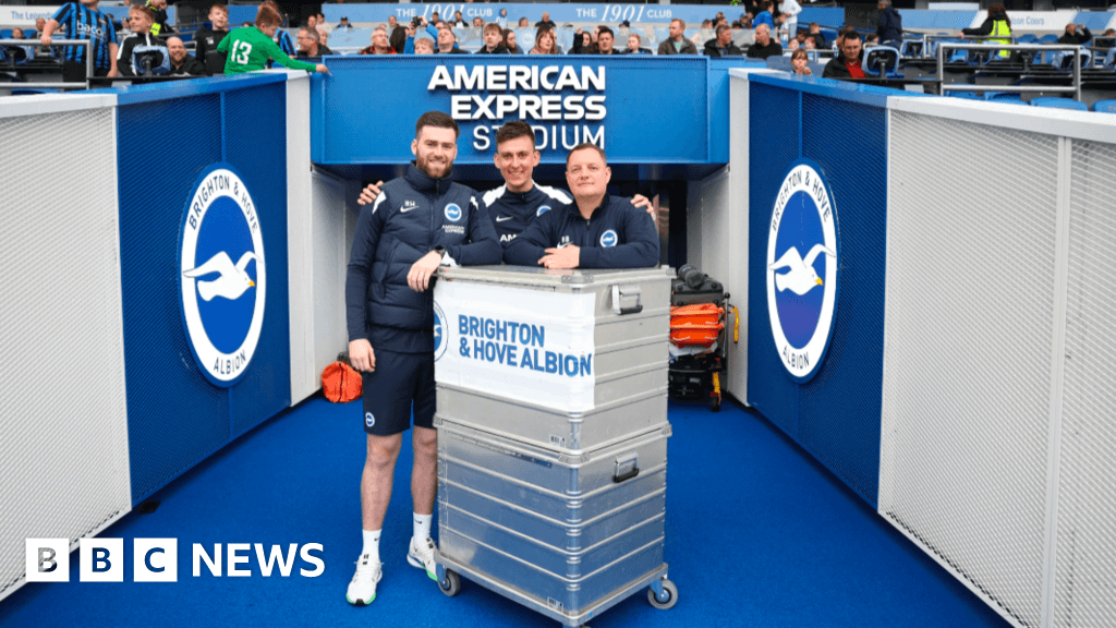 Brighton and Hove Albion kit team begins 35-mile charity walk