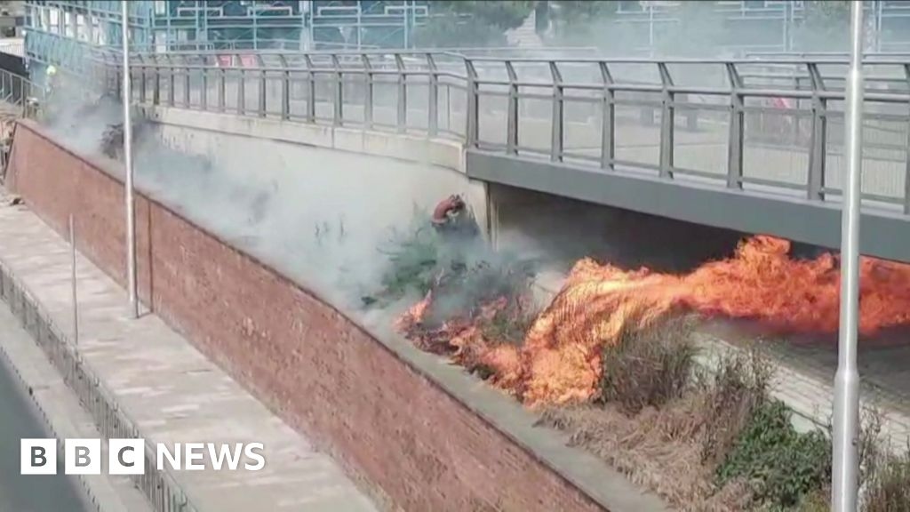 Firefighters called to grass fire on A63 Castle Street in Hull