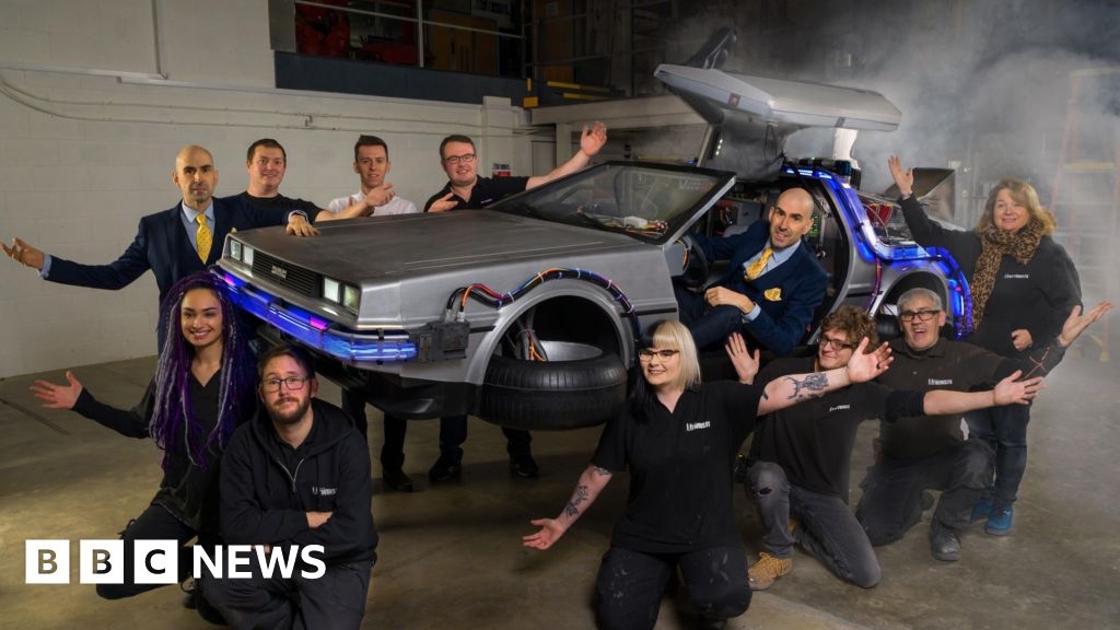The Dorset twins who make the Back to the Future DeLorean fly