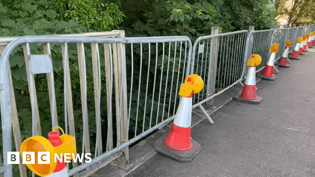 Emergency repairs at Peterborough footbridge after railings theft