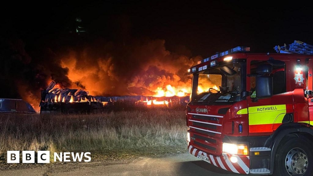 Desborough Airfield fire started deliberately, say crews