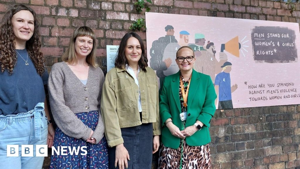 West Midlands railway murals ask how men can stand up for women