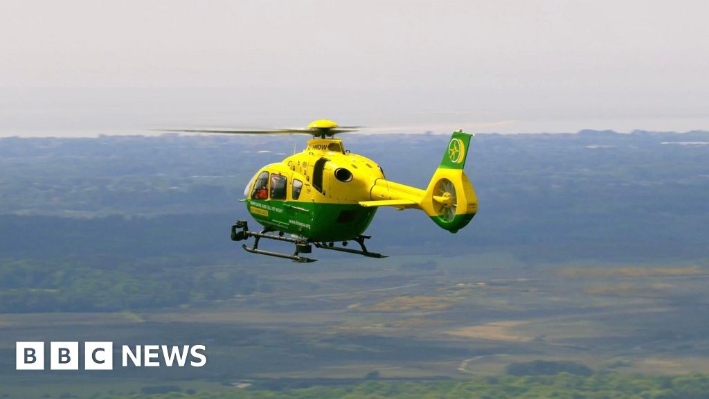 Air ambulance get keys to new base near Southampton Airport