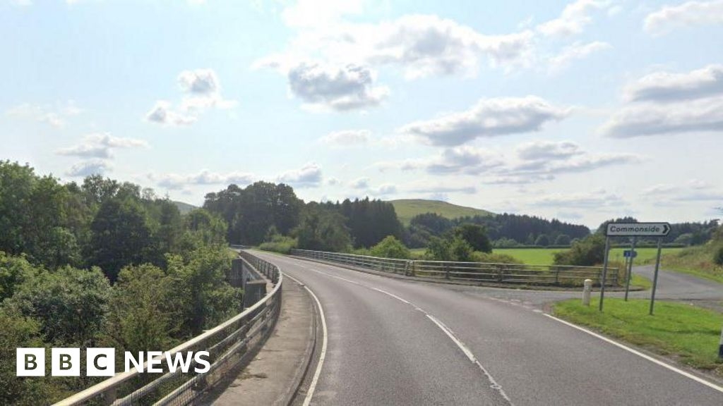 Biker in critical condition after crash on A7 at Teindside Bridge