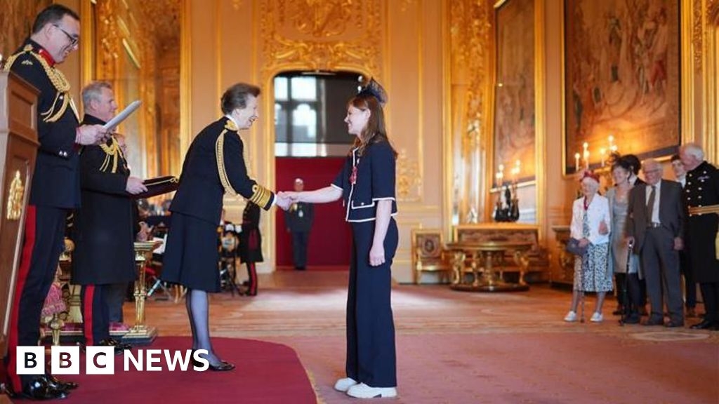 Shorts campaigning hockey player from West Sussex collects an MBE