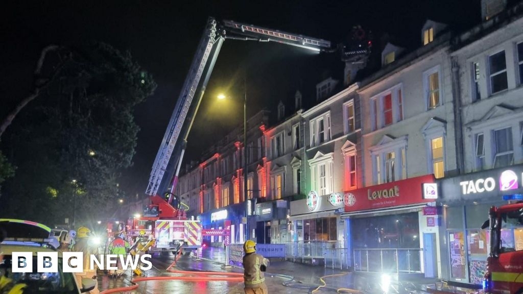 Bournemouth late night fire near bars and clubs extinguished