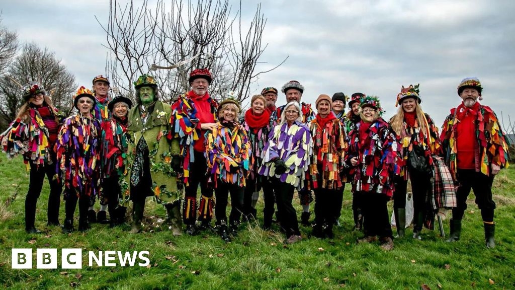 Shoreham: Sompting Village Morris dancers celebrate May Day
