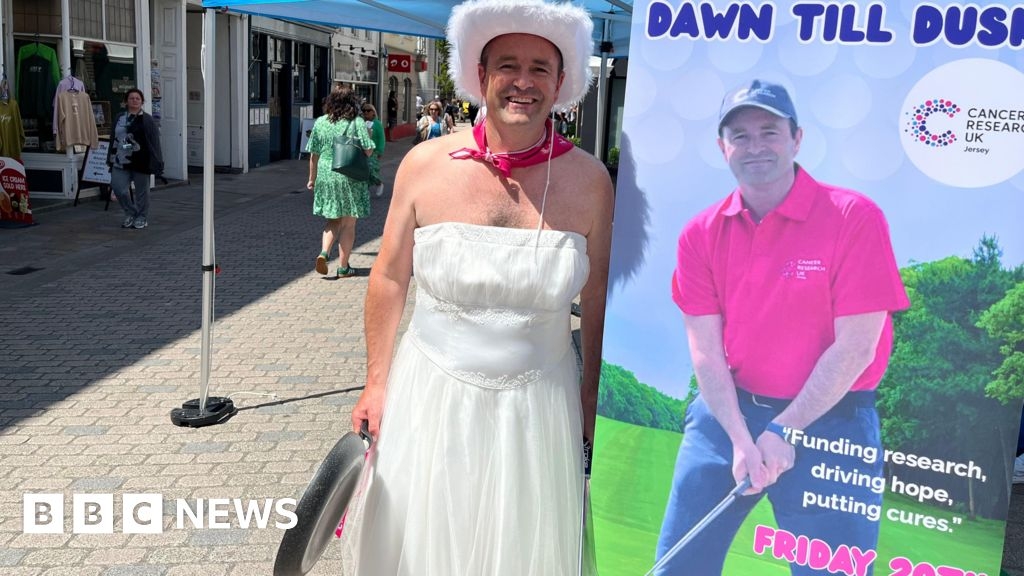 I'm playing golf in a wedding dress for charity, says Jersey man