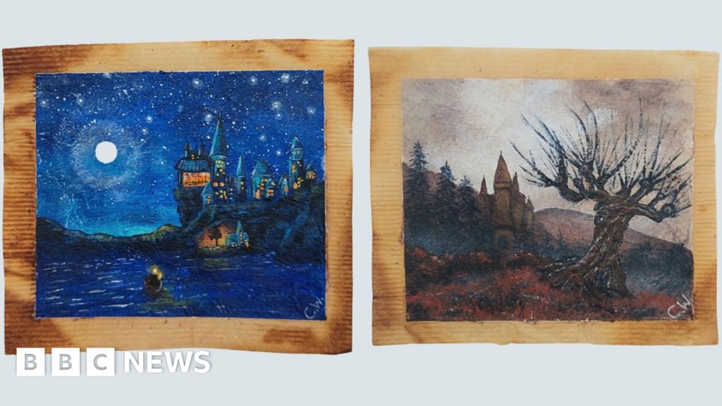 Hampshire artist paints Harry Potter scenes on teabags