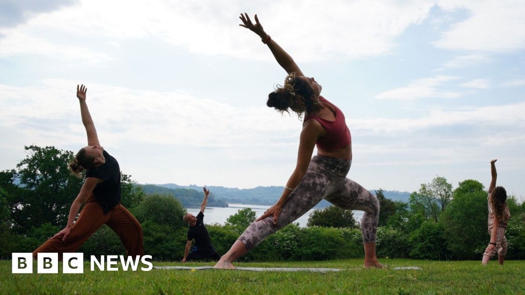 Somerset in Pictures: County cricket and yoga by the lake