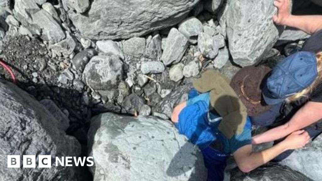 Alaska hiker rescued from under 700lb boulder in frigid creek