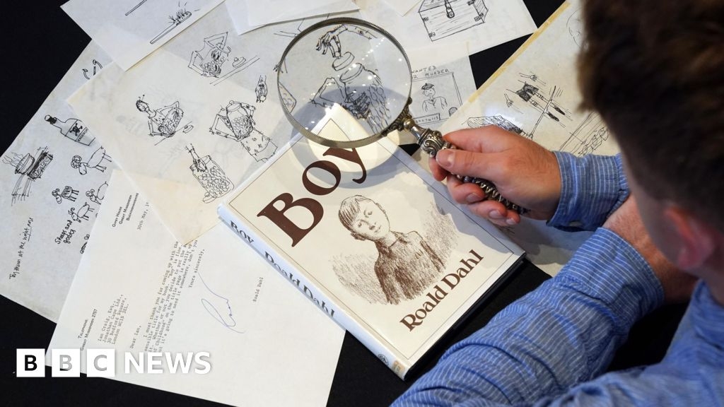 Roald Dahl original sketches for memoir to be auctioned