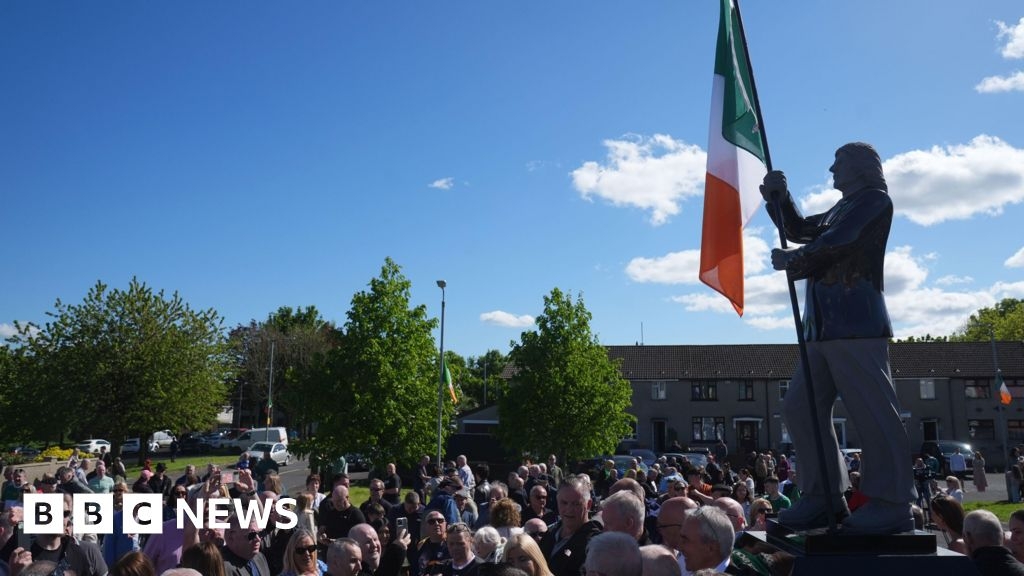 Bobby Sands: First Minister defends visit to west Belfast statue