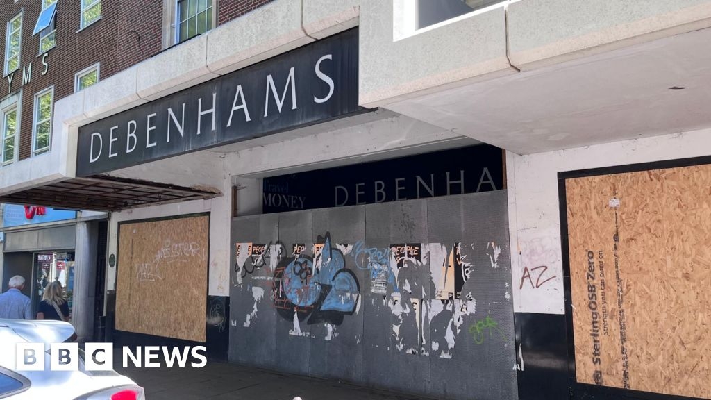 What has happened to the closed Debenhams stores?