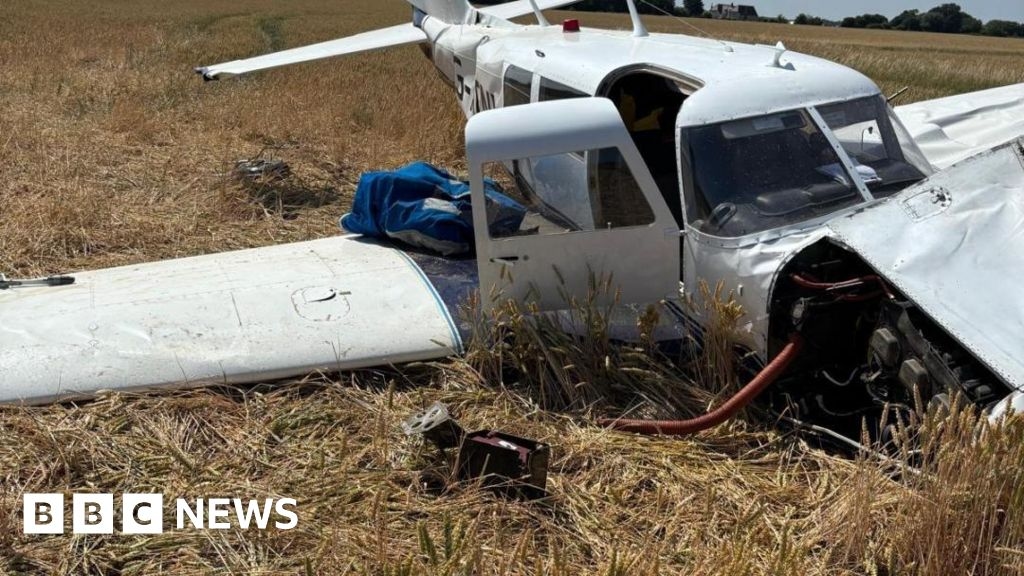 Light aircraft pilot taken to hospital after crash in Stebbing