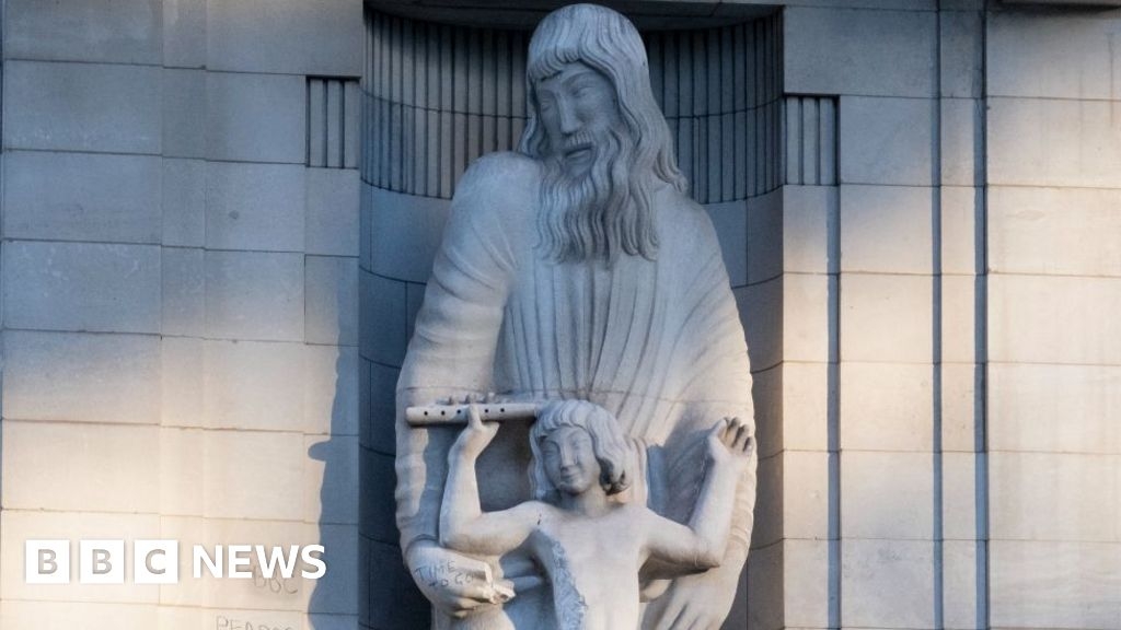 BBC unveils restored controversial Eric Gill statue