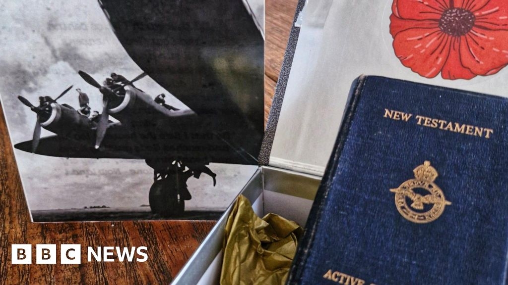 Dover charity shop staff reunite WW2 bible with airman's family