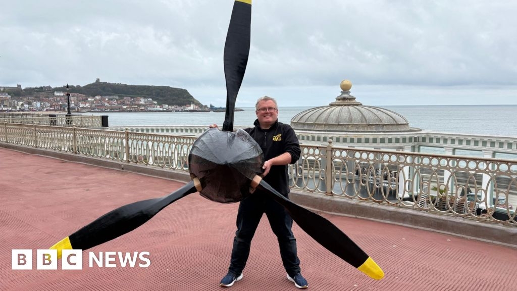 Spitfire replica for Scarborough Armed Forces Day spectacular