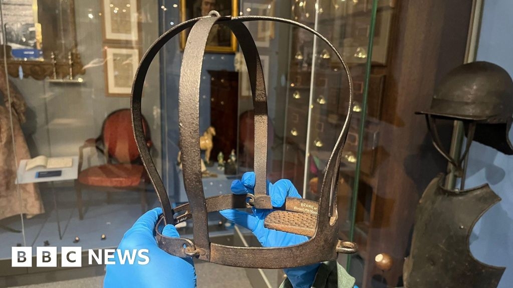 Torture device used to punish gossip put on show in Leeds Museum