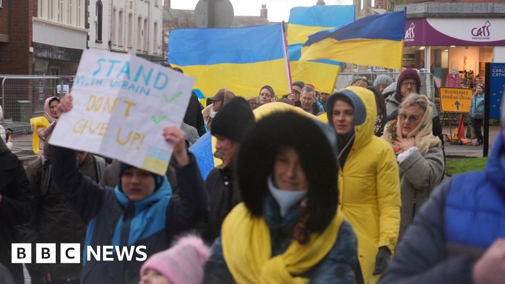 Ukrainians in Cumbria mark third anniversary of Russian invasion