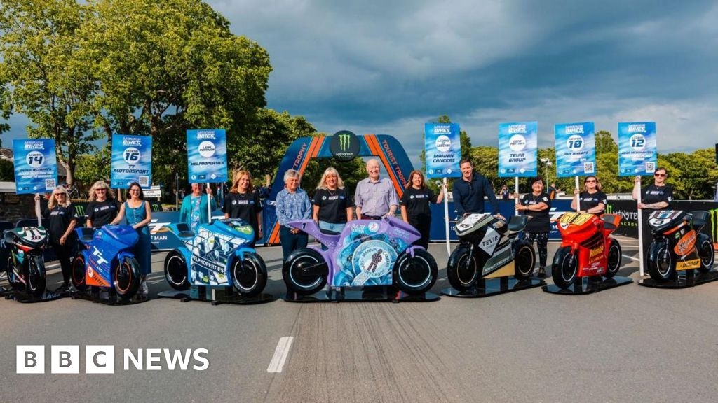 TT bike sculptures raising 'vital funds' for Manx Cancer charity