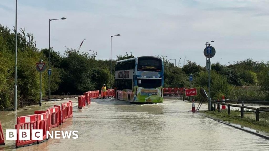 Water main damage floods Milton park-and-ride site