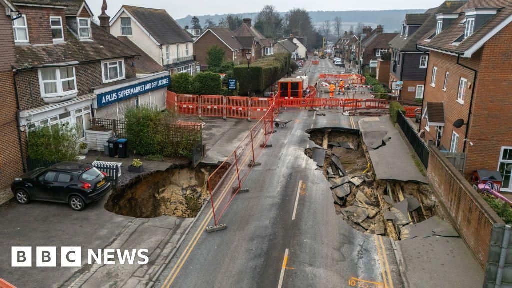 Business 'left in the dark' over sinkhole repairs