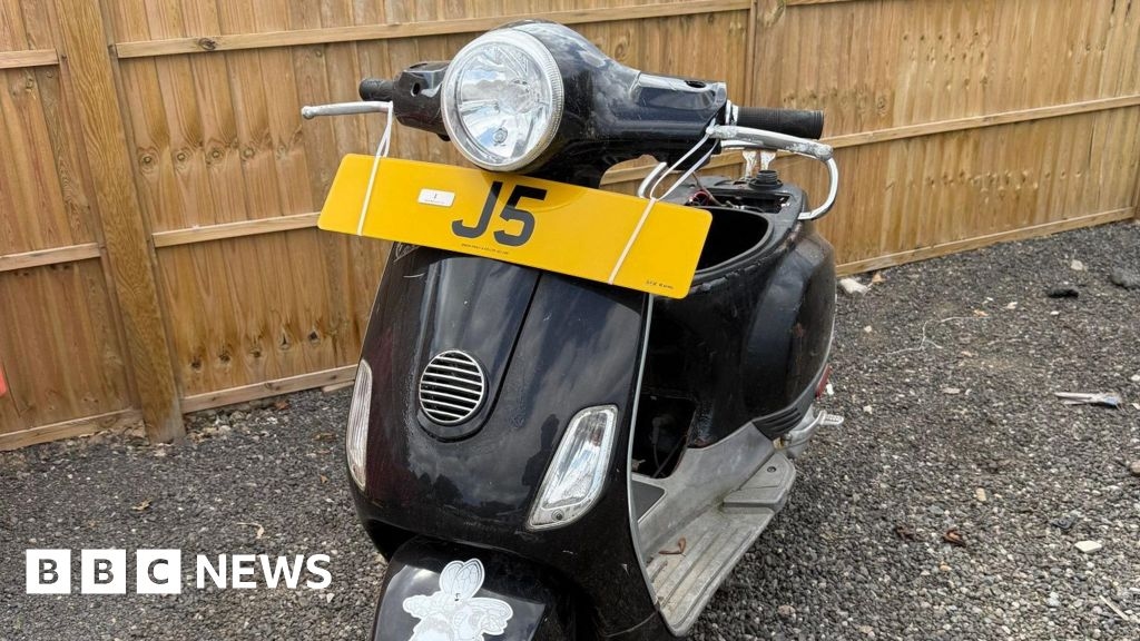 Number plate and broken scooter sell for £350k in Jersey