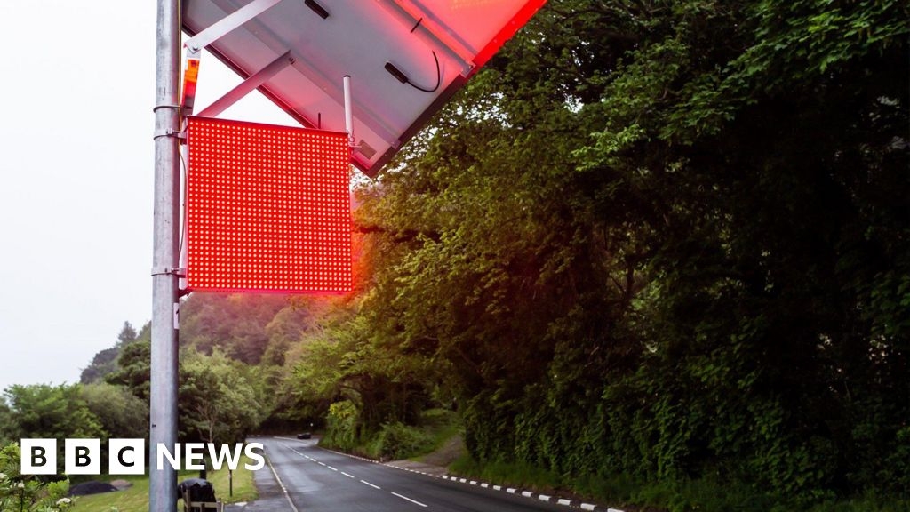 Early morning test of Isle of Man TT electronic flag system