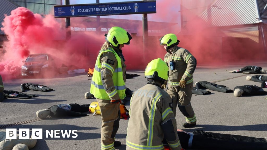London firefighters in 'marauding terror attack' training