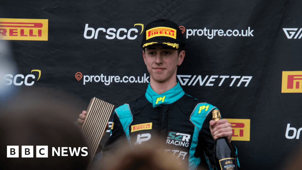 Teenager swaps racing games for competing on the track