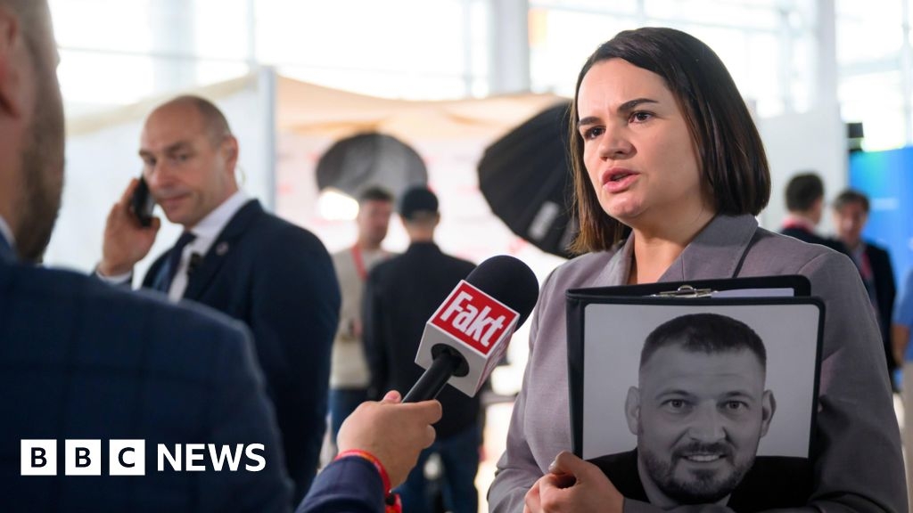 Belarus opposition leader's husband Sergei Tikhanovsky freed from prison