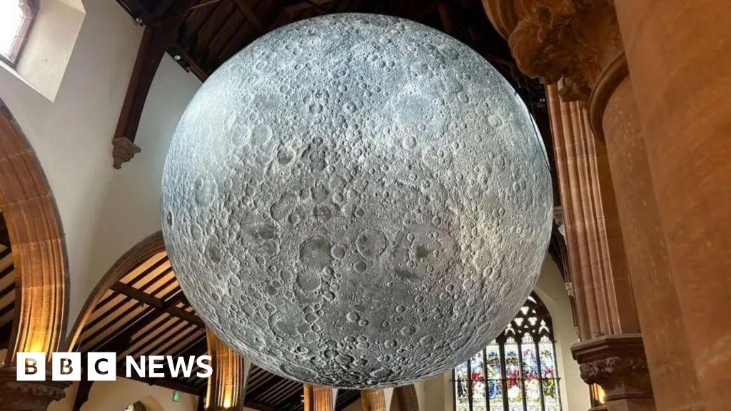 Last chance to see giant sculpture of the moon at Manx Cathedral