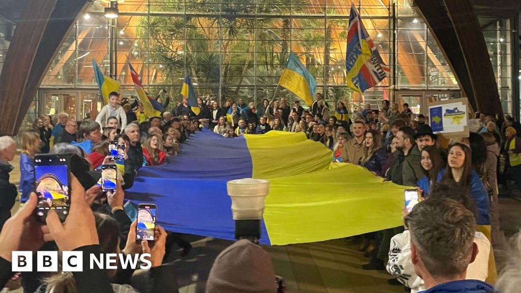 Vigil held in Sheffield for third anniversary of Ukraine War