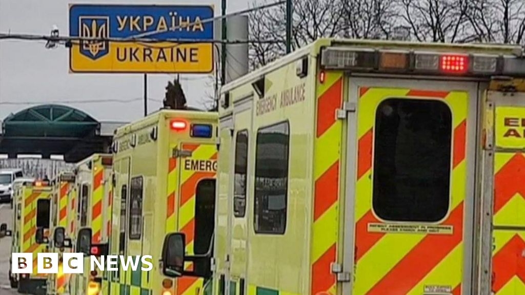 British-Ukrainian Aid: Retired London ambulances given to Ukraine