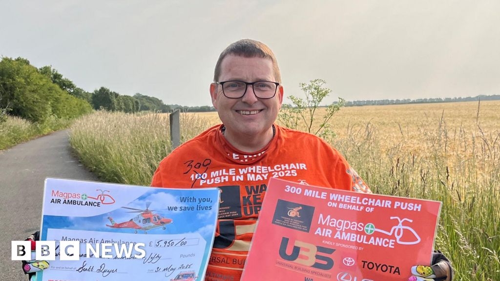 Burwell dad aims to travel 300 miles in his wheelchair for Magpas