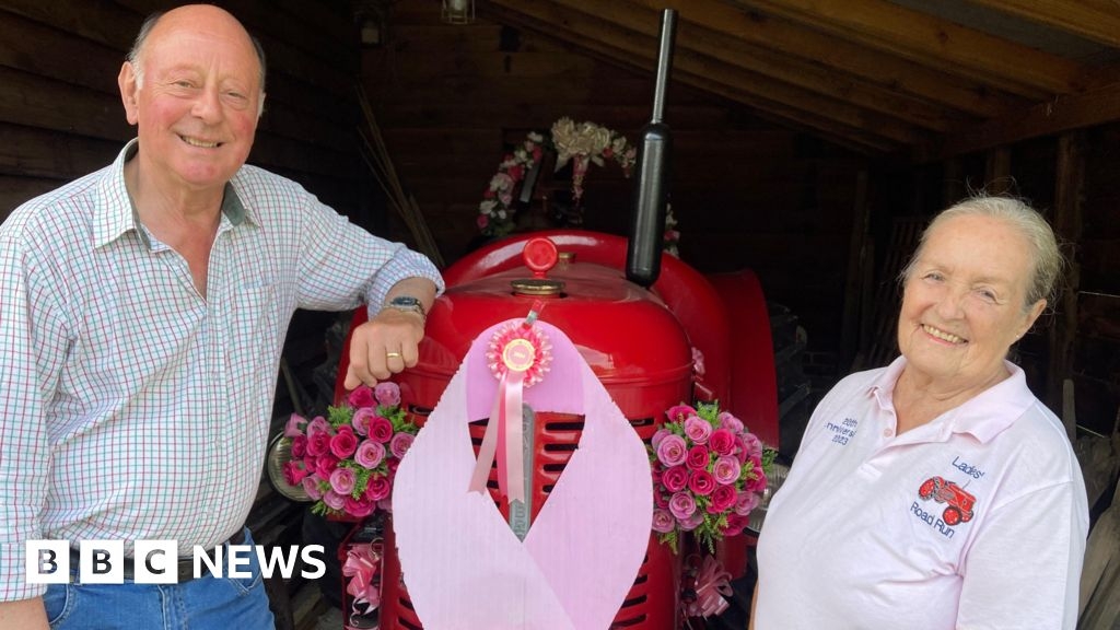 Pink Ladies' tractor run founders honoured by King