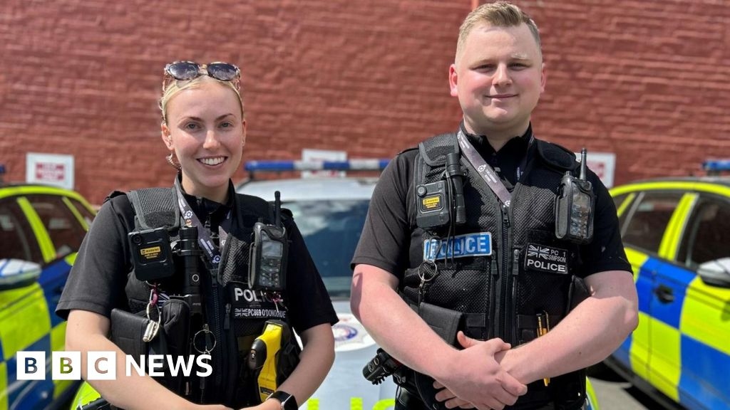 Northamptonshire police officers honoured for rescuing man