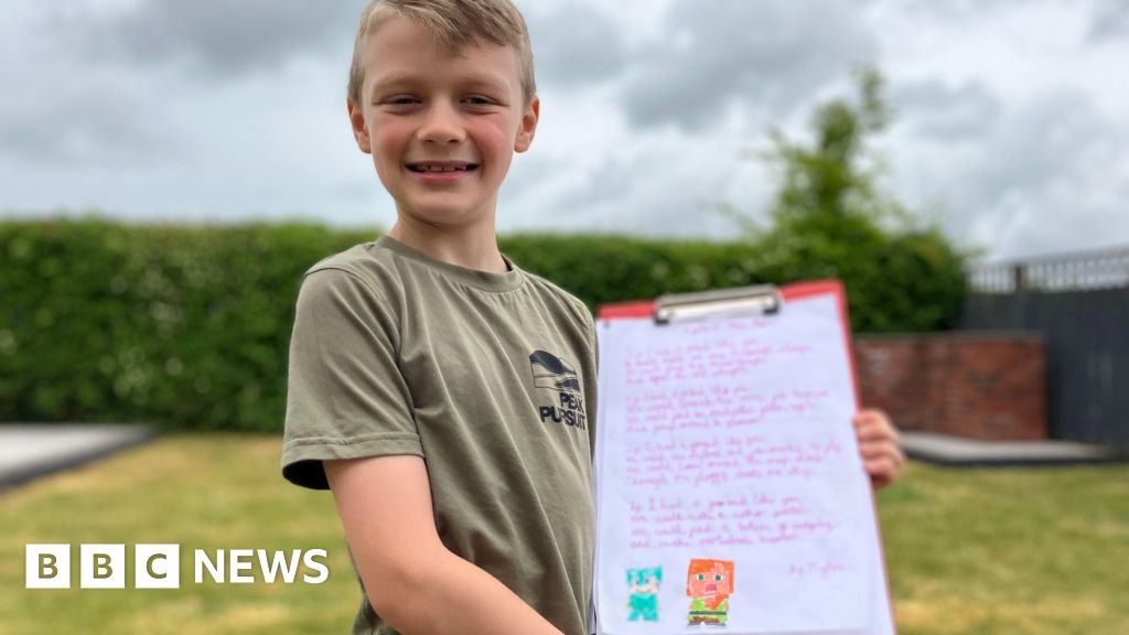 Minecraft fan wins Latitude festival poetry competition for kids