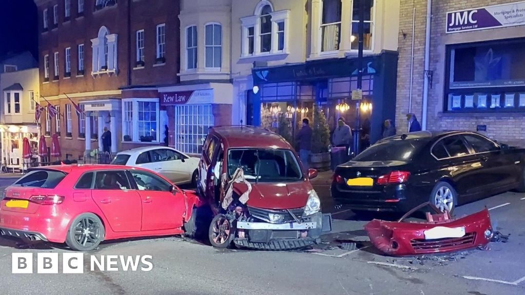 Person freed from wreckage of three-car Halstead collision