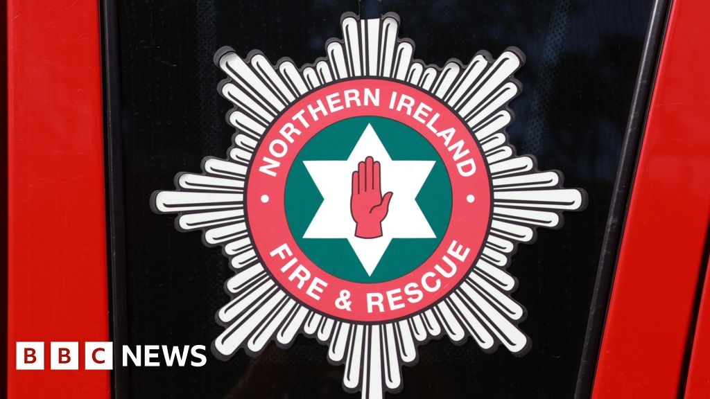 Drumahoe: Firefighters tackling blaze at former school site