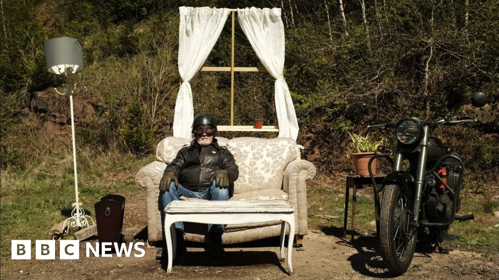 Fly-tipped sofa becomes unlikely local attraction
