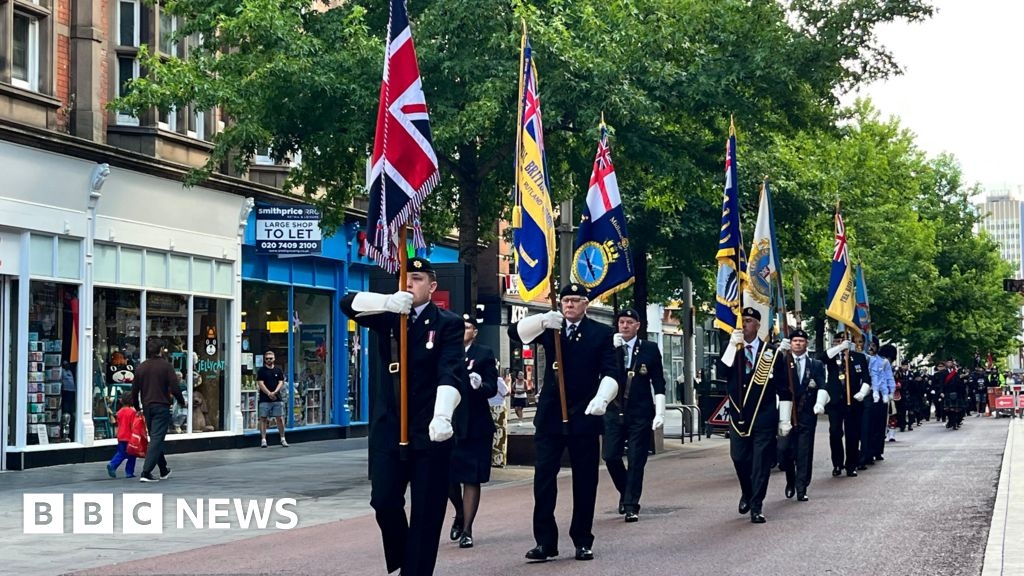 Parade through Leicester city centre celebrates Armed Forces Day