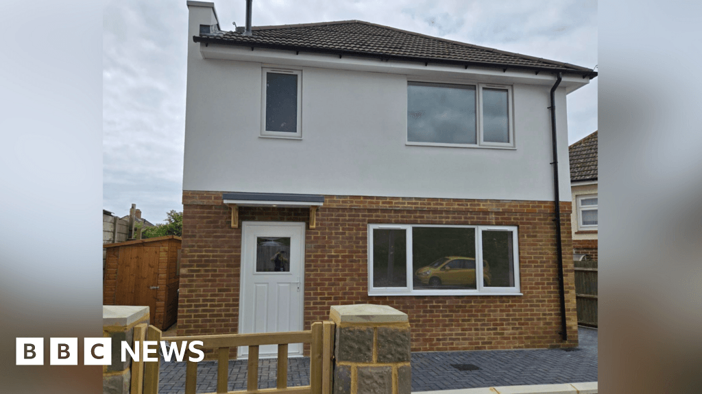New home built in garden in Hove as part of council project
