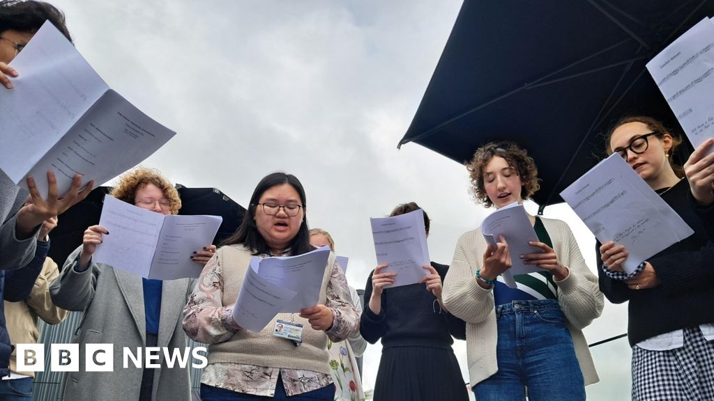 Oxford choirs sing from rooftops to mark Ascension Day